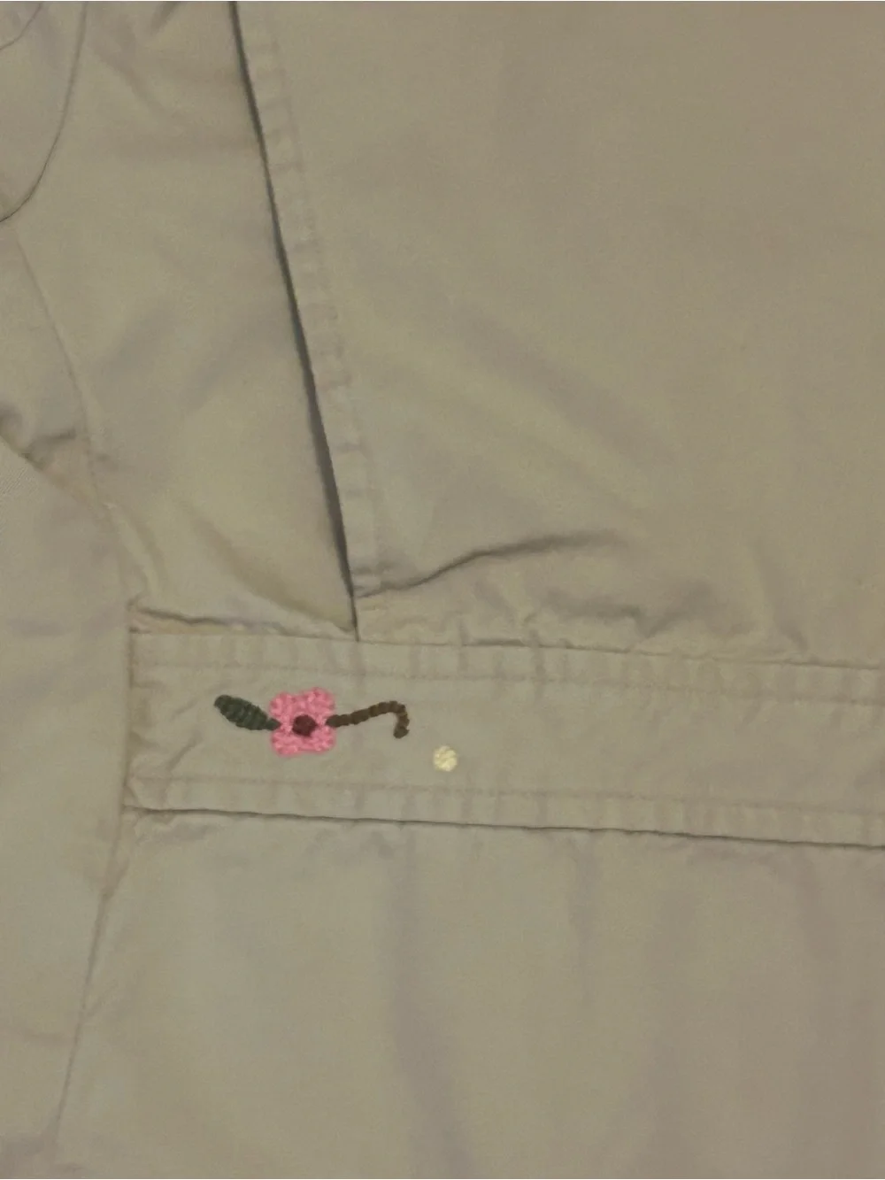 GAP Girls Cream Embroidered flowers  Pea Coat 249